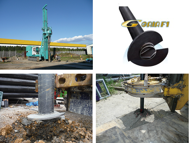 カタログ進呈中！回転貫入鋼管杭『ガイアF1パイル工法』