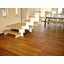 Teak flooring material, a single board without seams for floor heating.