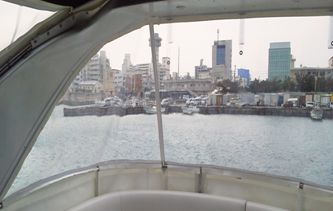 船舶開口部　ビニールシート施工事例