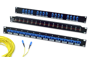 光パッチパネル【24ポート、SC、2連】 