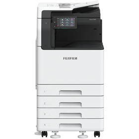 A3 color multifunction printer equipped with a 4-stage paper feed tray.