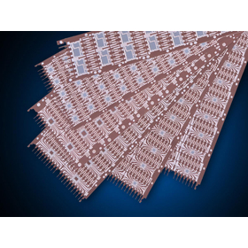 Vacuum-formed tray, lead frame tray