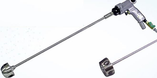 遠心撹拌体C-MIX（シーミックス）搭載エア式ハンディ型撹拌機