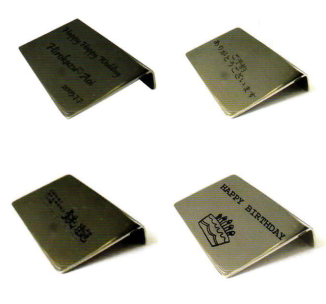 ステンレス製オリジナル箸置き「ハピチョレ」