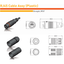 IPX7 waterproof small LAN connector for relay RJ45