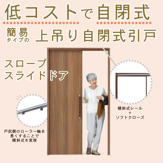 高齢者施設向け自閉式引き戸『スロープスライドドア』 阿部興業 | イプロス