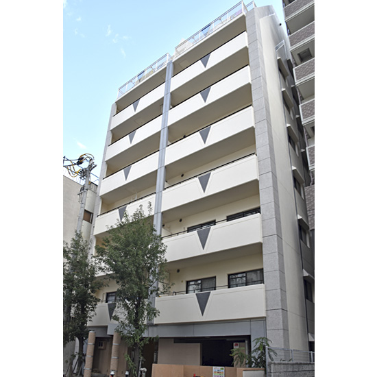 【施工例16】マンション外壁を高級感のある石材調外装材で改修