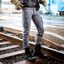 8056 Dobby Slim Stretch Cargo Pants