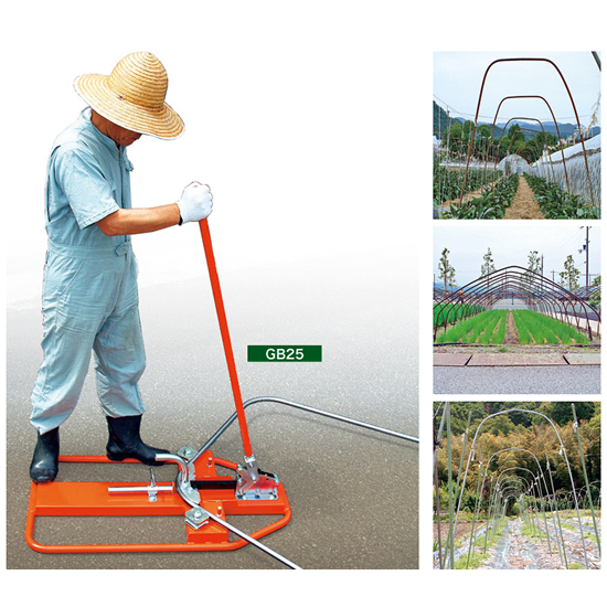 セットして押すだけの手動式！『パイプベンダー GB25』