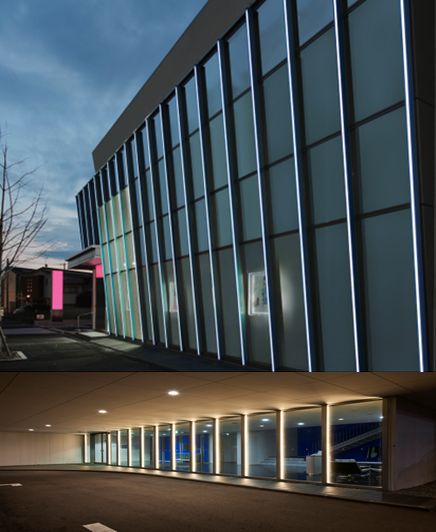 不二サッシから店舗建築・商業ビル建築に照明と建築を融合する新提案