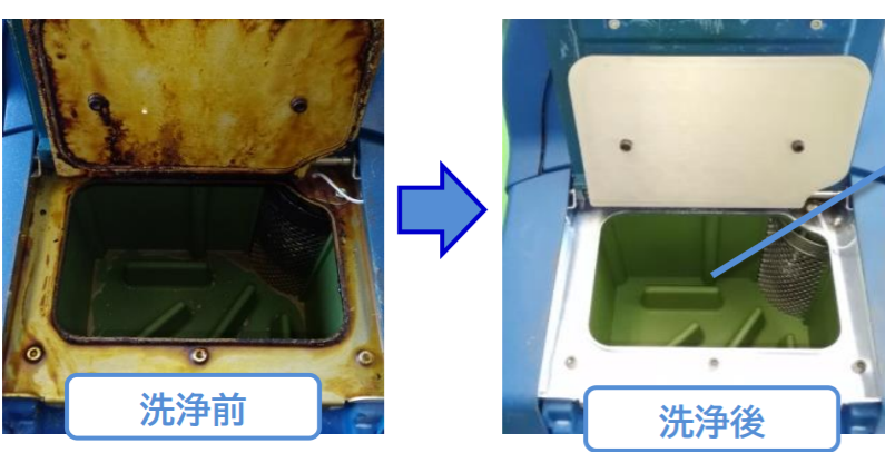 ホットメルト接着剤装置部品の洗浄サービス