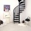 Spiral staircase "CIVIK" (Civic) made of steel for indoor use