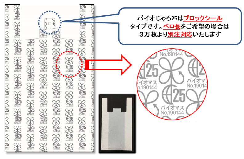 レジ袋『バイオじゃろ25』
