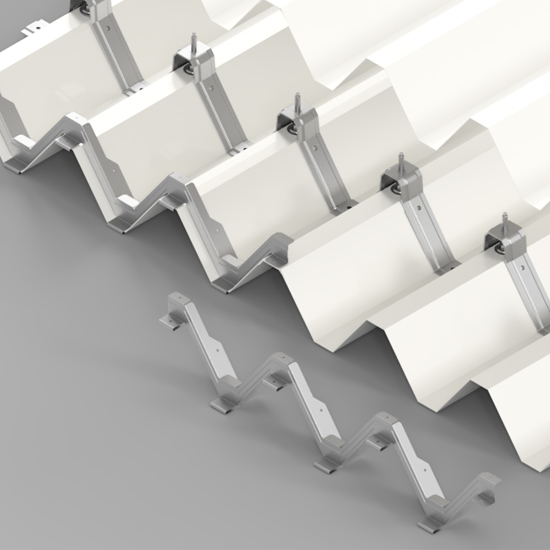 重ね式88折版屋根 改修金具『88ツインフレームH35／H50』 スワロー工業