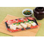 Plastic food container (SF Ketsuha) with a striking transparency in the lid.