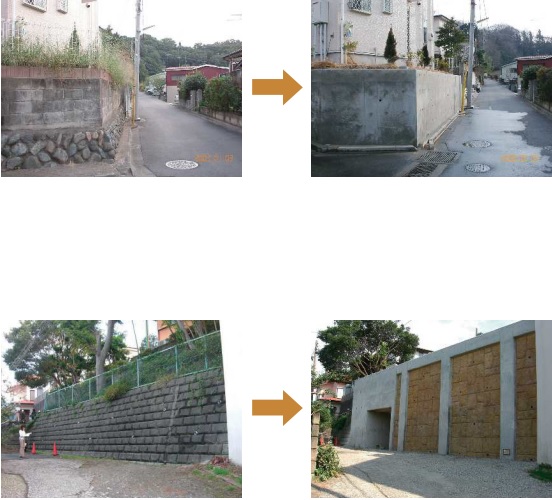 危険ながけを最適な擁壁へ『KDパイル工法』