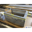 Stainless steel square curved plate thickness 1.5 x 615 x 400 x H275