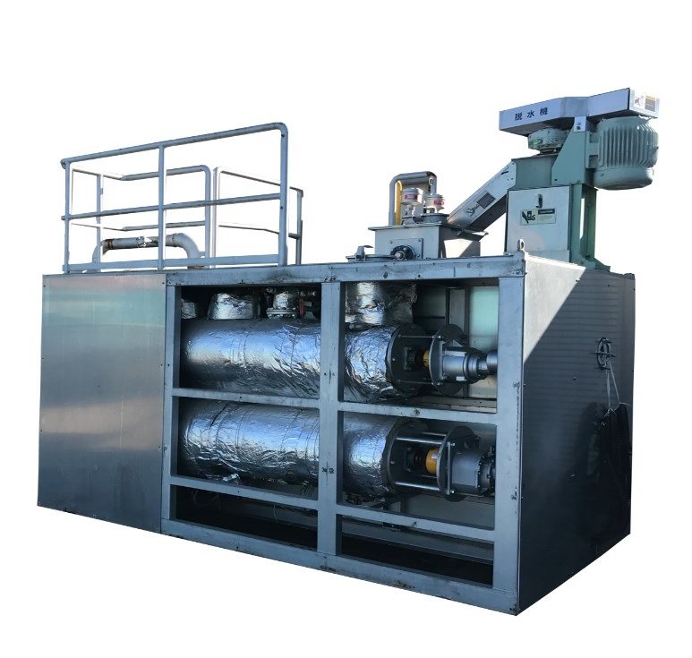 『電気式汚泥脱水乾燥装置』