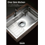 New stainless steel sink for over-the-counter use, DID/DI series.
