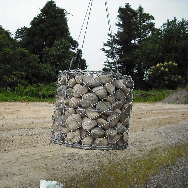 大型円柱植生かご工『ビッグディー工法』