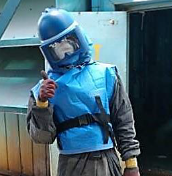 ショットブラスト作業用送気マスク『KD-510』