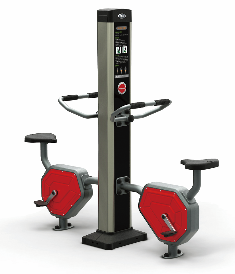 屋外フィットネスマシン　アップライトバイク