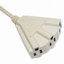 3-outlet extension cord (fan-shaped) for the United States "TE-F3A"