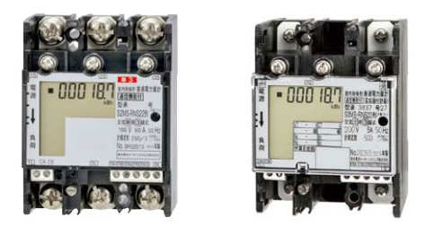 省スペース型電子式電力量計