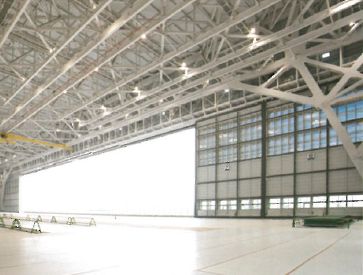 車両車庫・整備場・格納庫向け／大開口オーバードアー＜MEGA＞