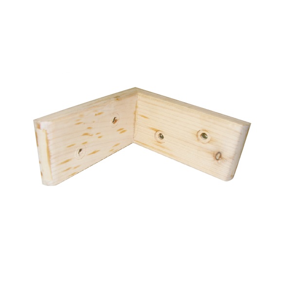 天然木筋金入隅金　ワイド