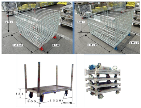 メッシュカゴ&台車