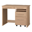 Desk 100 with Atlas wagon, Cherry natural