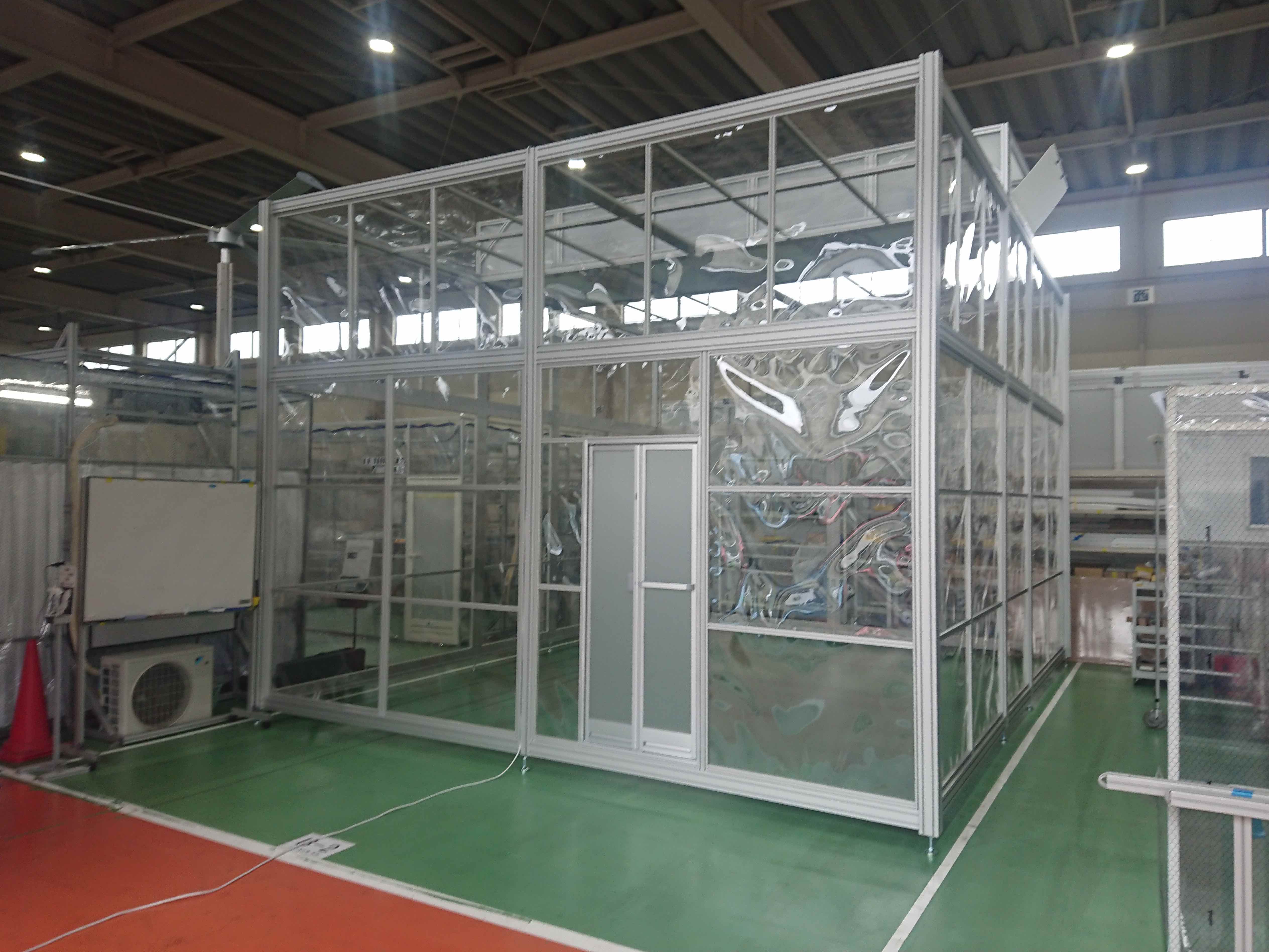 パネル組立型クリーンブース