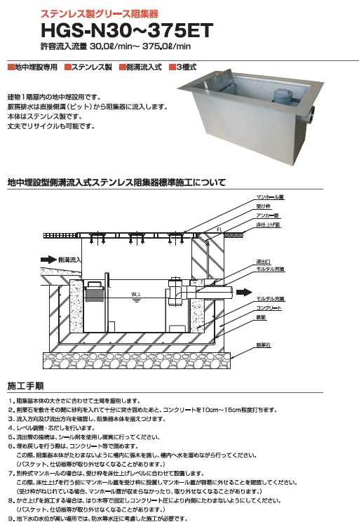 グリース阻集器