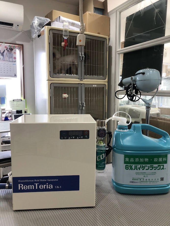 【ペットショップ・動物病院】次亜塩素酸水生成装置