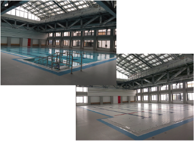 プール可動床システム【高橋カーテンウォール工業　アクア施設部】