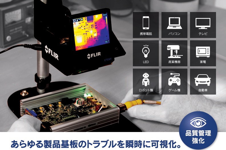 温度分布確認専用サーモグラフィカメラ 『FLIR ETS320』 新栄電子計測器 | イプロス