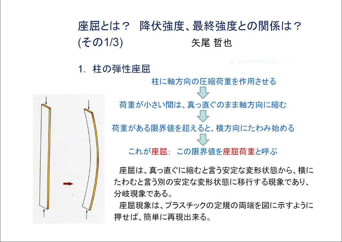 船体構造力学の技術資料『座屈とは？（その1）』
