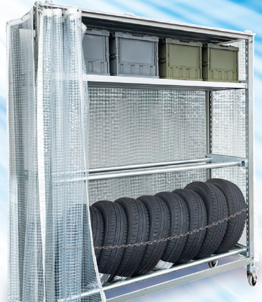 高耐食性めっき仕様 タイヤラック