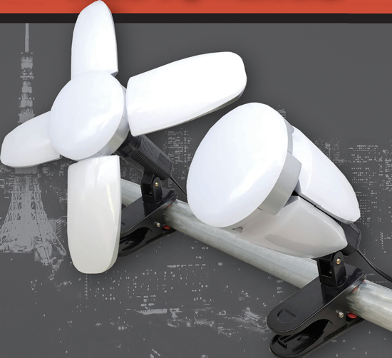 LED電球付クリップランプ『スーパールミネX』