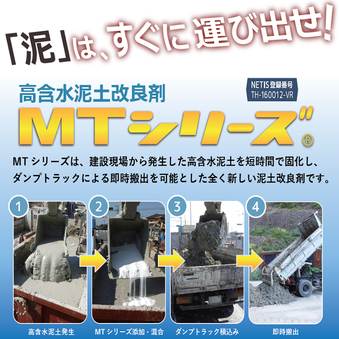 販促用ポスター無料配布中！高含水泥土改良剤MTシリーズ | 森環境技術