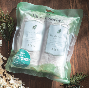 自然の消臭剤『ひのきサシェ』