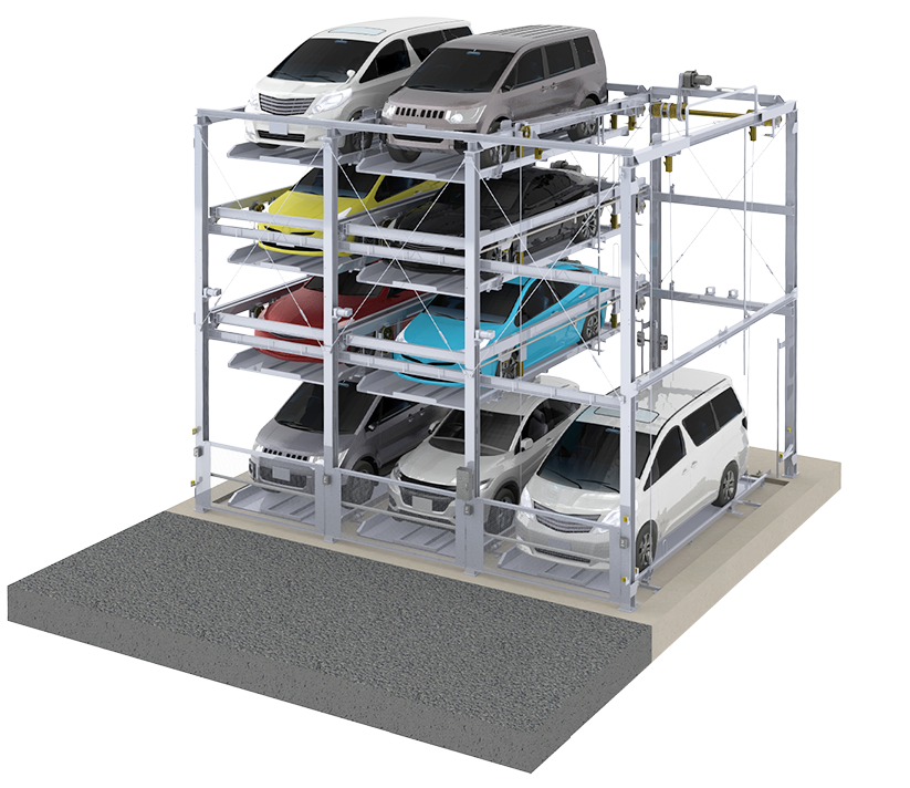 地上3～4段昇降横行式駐車装置『パークエース　NOGP』