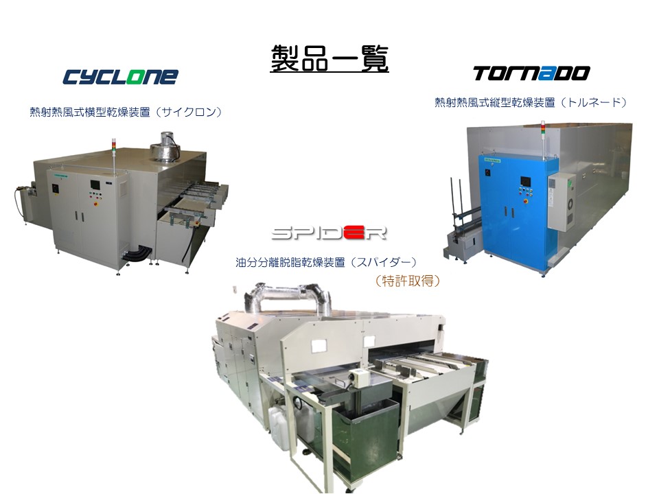【熱交換器に！】環境・省エネ型　NIR熱射熱風式加熱乾燥装置