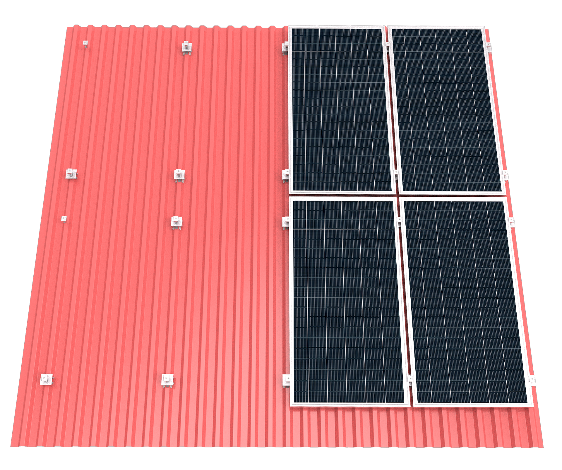 傾斜屋根用 太陽光架台＜商業⽤・⼯業⽤＞ | 厦門グレースソーラー