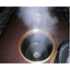 Smoke-free roaster duct hot water suction cleaning