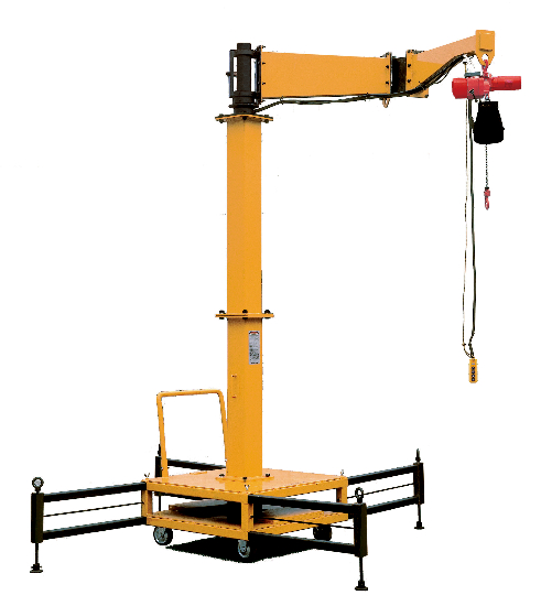 JBC2020C チェーンブロック付ジブクレーン移動式 スーパーツール