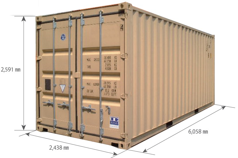 標準コンテナ『新造 20ft ドライスチールコンテナ』 ユーエン | イプロス