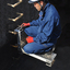 Manhole-specific work scaffold "Double Step"