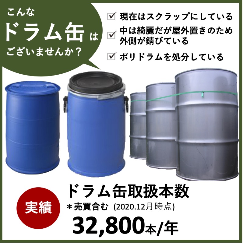 空　ドラム缶　一缶 ドラム缶事業】ドラム缶販売・空ドラム缶回収 サンアップ | イプロス